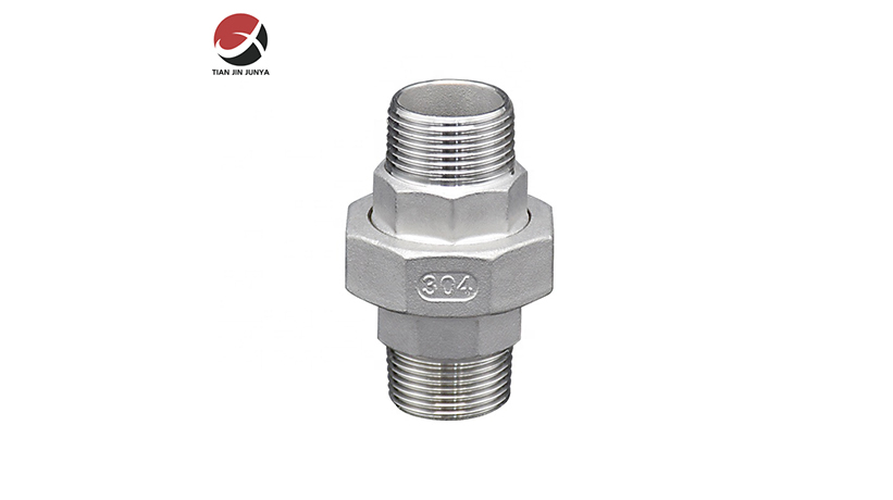 不鏽鋼(gāng)雙頭外牙(ya)活接管件(jian)