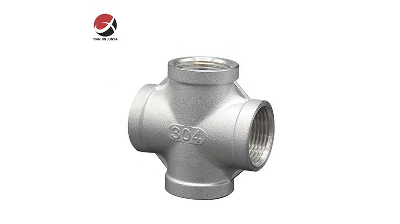 不(bu)鏽鋼等徑(jìng)四通管件(jiàn)